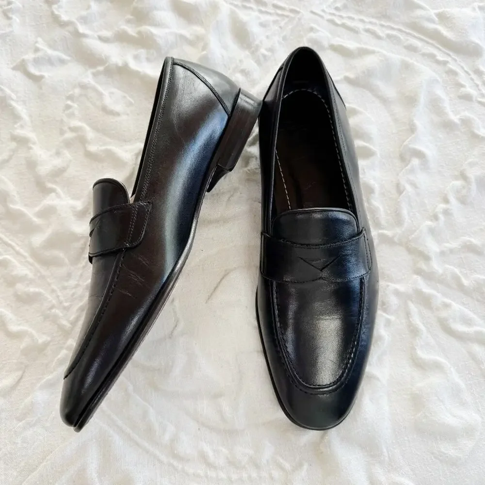 Vellapais Mesa Leather Penny Loafers Size 10.5 New